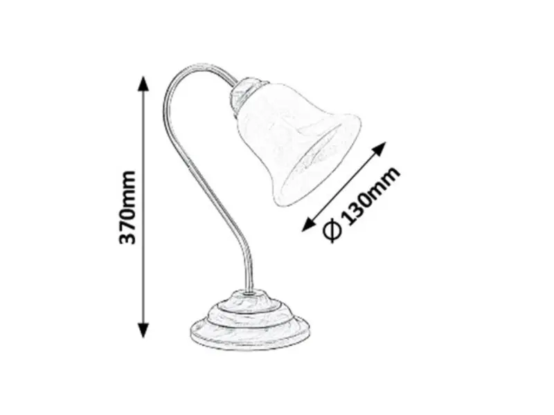 Stolové svietidlo Rabalux 7372 1x40W E14 230V IP20